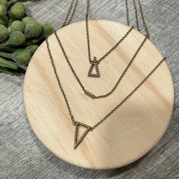 Banana Republic Jewelry - Banana Republic Tiered Triangle Necklace